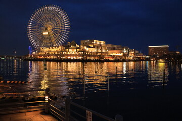 横浜みなとみらいの夜景