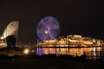 横浜みなとみらいの夜景