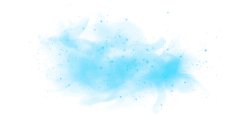 Ethereal Blue Mist and Fog with Soft Smoke Swirls and Dust Explosion, Transparent Haze, and Dreamy Atmospheric Effect for Abstract Backgrounds