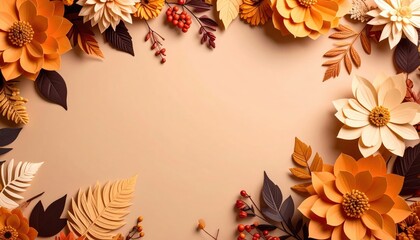 Creative floral arrangement event studio photography warm tones overhead view art concept for home decor and crafts