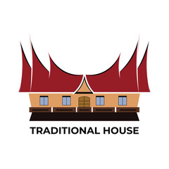 TRADITIONAL HOUSE DESIGN VECTOR IN WHITE BACKGROUND