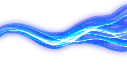 Futuristic Curved Light Wave Glow
