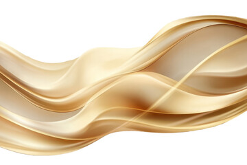 Luxury abstract shiny golden wave design with transparency showcasing elegance and sophistication in fluid shapes and lines