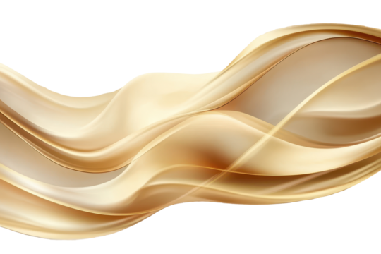 Luxury abstract shiny golden wave design with transparency showcasing elegance and sophistication in fluid shapes and lines