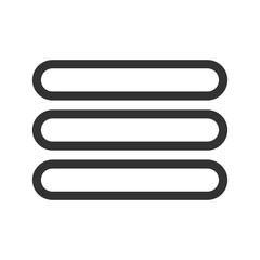 Fototapeta premium Menu icon isolated on transparent background