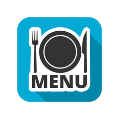 Restaurant menu icon isolated on transparent background