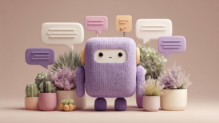 AI chatbot interface representing online customer service and virtual assistant communication technology