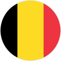 Fototapeta premium belgium flag button