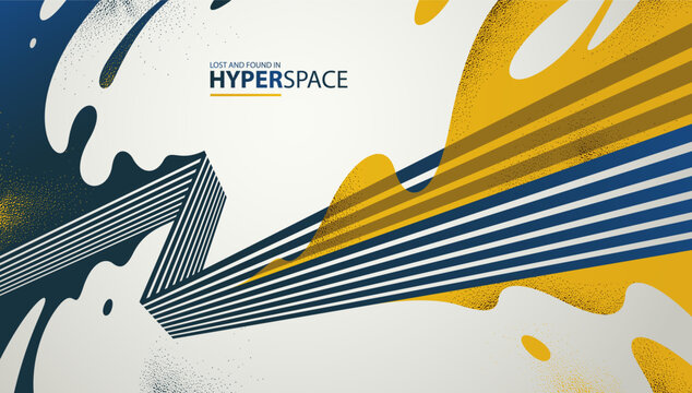 Energy theme vector abstract background, fluid splash over lines in 3D perspective, explosion blast of surreal lava wallpaper art, dynamic motion in chaos.