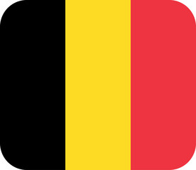 Fototapeta premium belgium flag button