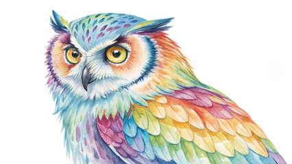 Obraz premium Owls, isolated transparent background