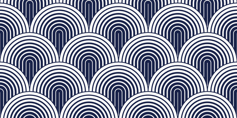 Monumental architecture seamless pattern, vector abstract background of reptile snake or fish skin, roof tiling endless geometric motif.