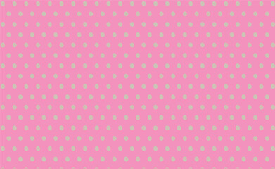 Gray color dots on pink color fabric