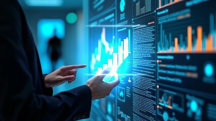 business people using artificial intelligence (AI) Automation, Predictive analytics, Customer service AI-powered chatbot, analyze customer data, Futuristic technology transformation. - Powered by Adobe