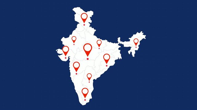 India map pin location popping 