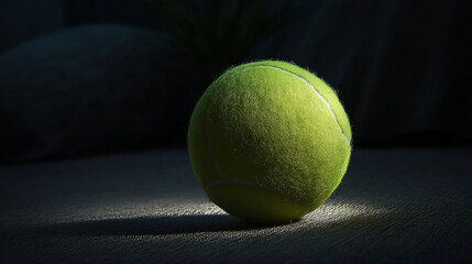 Tennis point. A tennis ball that hits the line earns a point. sports game, competition and great pastime for a healthy lifestyle