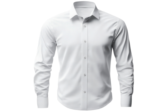 Classic long sleeve white shirt mockup showcasing a clean and versatile design perfect for casual and formal occasions