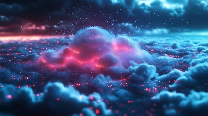 Dramatic space clouds revealing bright galaxy core with streaks high resolution picture