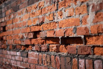 レトロなレンガの壁