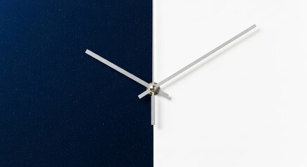 Conceptual Clock Split Night Sky Dreams Meets Minimalist Serenity Time Stars Space and Design Harmony in a Modern