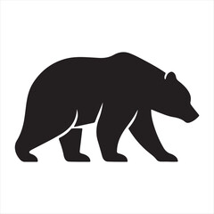 Black Bear Walking Silhouette – Wilderness Journey