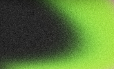 Grainy gradient background with green black color contrast, glowing abstract noise texture soft wave poster design