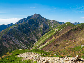 小赤石岳と荒川小屋