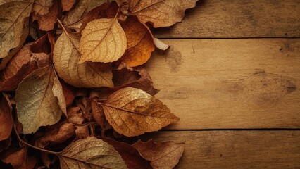 Vintage design showcasing dried silver goof tree leaves in an abstract natural pattern