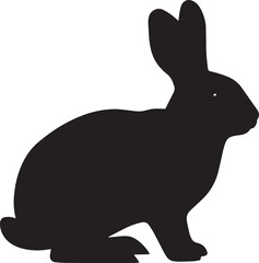 Rabbit Side Silhouette