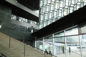 interior of modern building