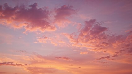 Fototapeta premium Sunset scene with a colorful cloudy atmosphere and textured sky