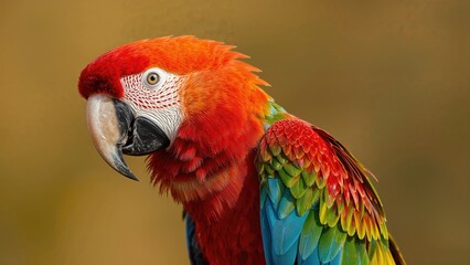 Obraz premium Multicolored feathered creature