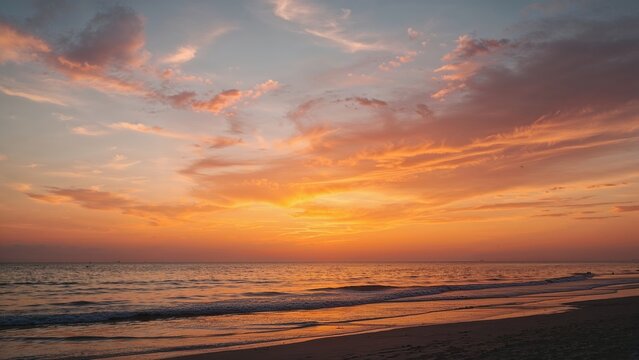 Vibrant dawn sky during early morning light