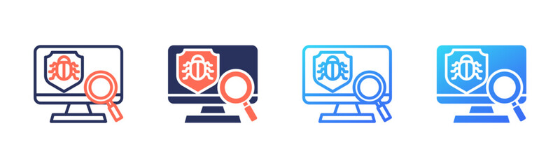 Malware Analysis icon sheet multi style collection