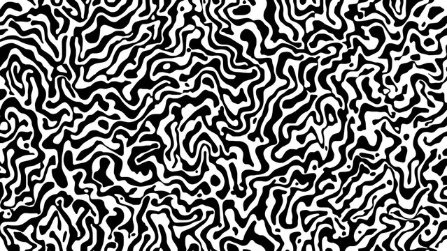 Sixteen seamless tiling wave textures in black and white
