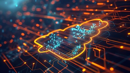 A vibrant fusion of technology, science, and design, featuring digital patterns, abstract shapes, and futuristic concepts. Dynamic waves, geometric grids, and colorful fractals create a stunning visua