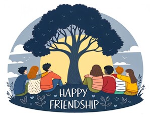 Friendship Day Celebration Illustration