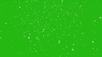 snow falling  on green screen, Isolated falling snow on green screen, large and small snowflakes, alpha channel, christmas snow winter holiday green screen alpha channel, High detailed and isolated