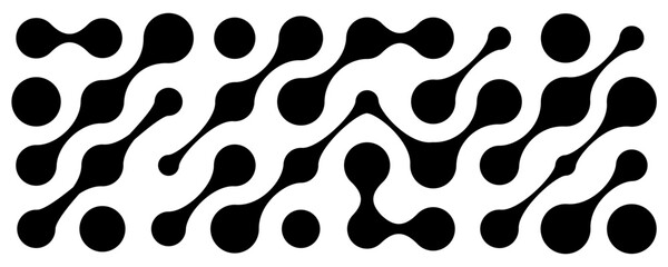 Connect dot geometric pattern. Neural metaball connections bg, science abstract wallpaper