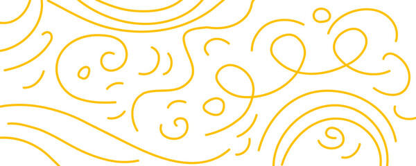 Pasta pattern background, spaghetti food pattern. Italian noodle curly bg