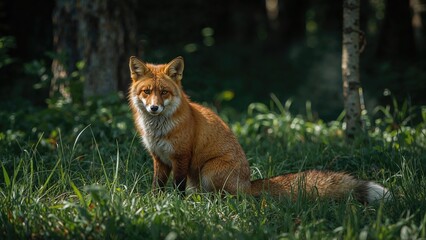 Scarlet Fox Spotted in a Nature Reserve