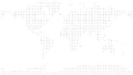 Fototapeta premium Minimalist small square shape dotted world map design is perfect for travel related projects. square shape dot map in a simple and elegant way to highlight global destinations.