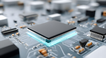 close up of a motherboard