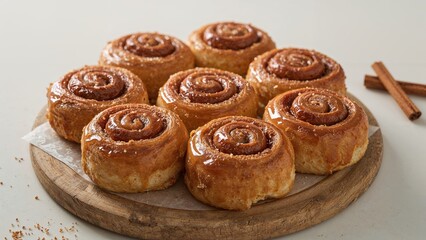 Freshly Baked Cinnamon Rolls Perfect for Morning Meal