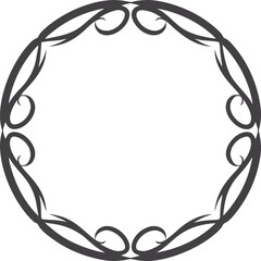 Hand drawn decorative frame vector illustration, simple black and white line art, minimalist square border design, doodle ornamental frame for invitations, cards, and decorative projects