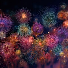 night fireworks celebration background