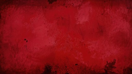 Obraz premium Dark scarlet toned worn-out bright paint with grunge abstract background