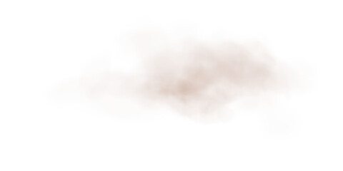 Soft Chocolate Brown Smoke Trail. Realistic Misty Effect for Atmospheric Design, Visual Overlays, or Abstract Digital Art Projects