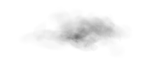 Soft Black Smoke Trail. Realistic Misty Effect for Atmospheric Design, Visual Overlays, or Abstract Digital Art Projects