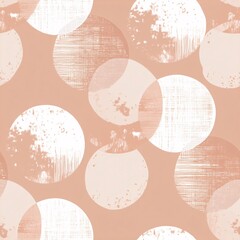 A modern abstract design featuring large, textured circles in soft peach and white tones, creating a stylish and contemporary aesthetic.